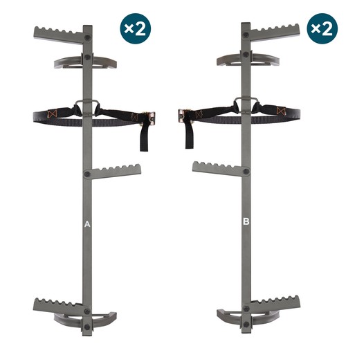 Bastones de escalada para soporte de árboles | Escalera de caza | Escalones plegables | Máximo 300 libras | PAQUETE DE 4 - Imagen 3 de 8