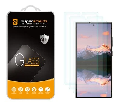3X Supershieldz Tempered Glass Screen Protector for Samsung Galaxy S25 Ultra