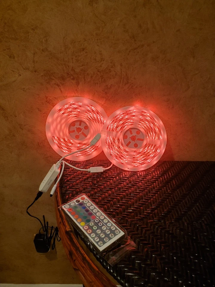 TaoTronics LED Strip Lights Work with Alexa,32.8ft RGB Smart WiFi Waterproof LED - Image 2 of 4