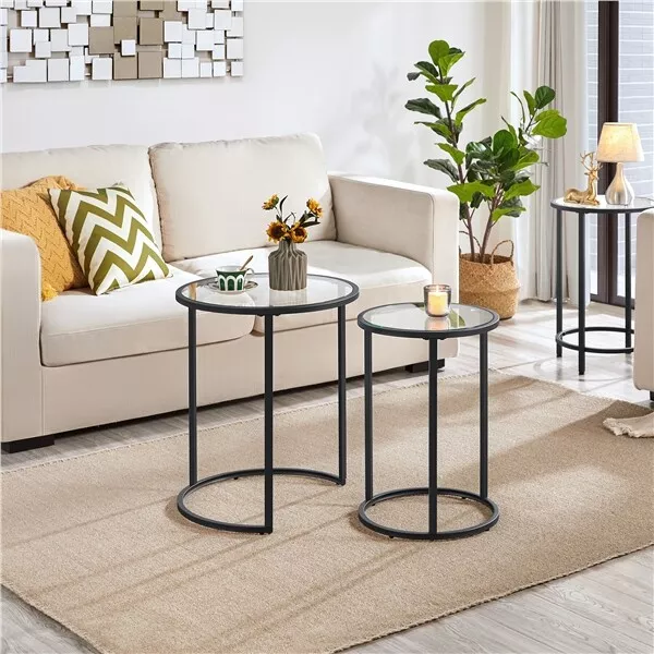 2 piece nesting table set deals