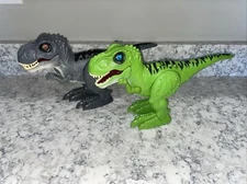 Lot Of 2 Zuro Robo Alive Attacking T-Rex Dinosaur Electronic Robotic Pet Toy