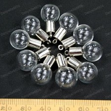 10 x MINI empty TEARDROP/GLOBE/TUBE vials GLASS BOTTLES vial CHARM PENDANT tears