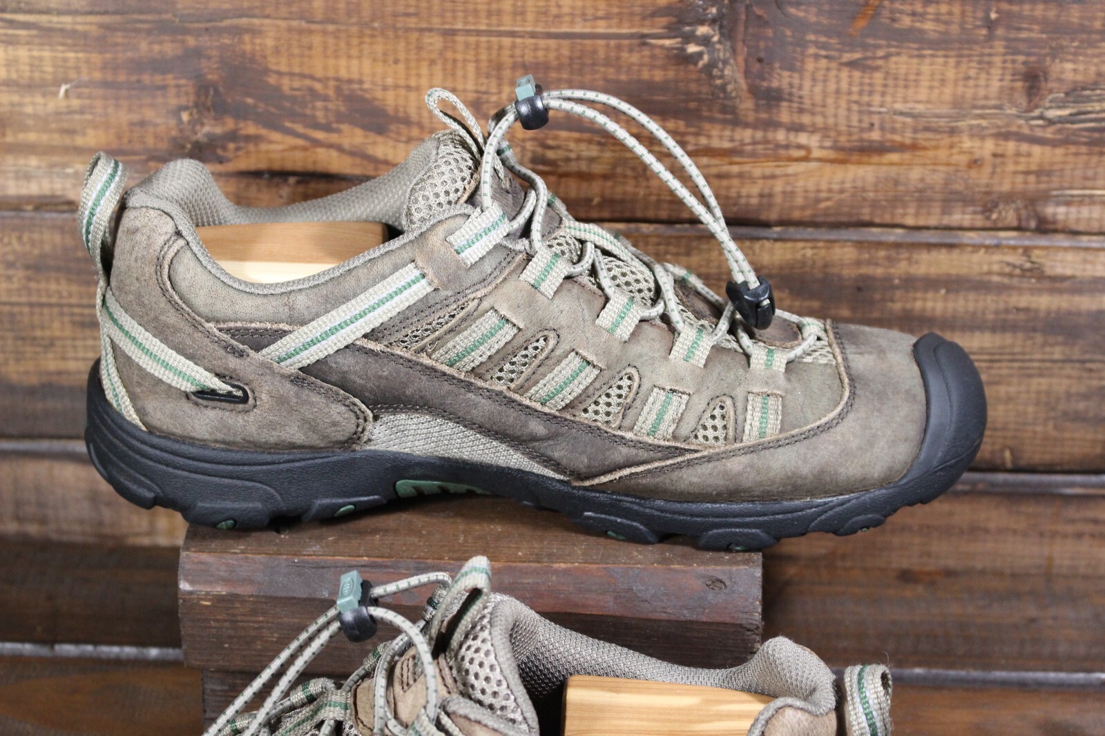 Scarpe da trekking KEEN Alamosa unisex per bambini taglia 6 impermeabili marroni in pelle escursionismo
