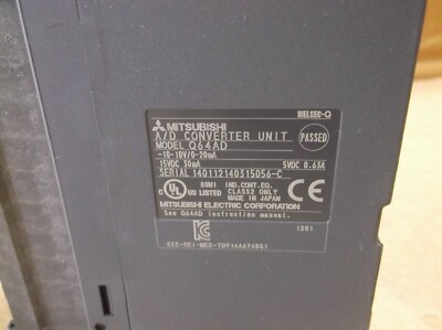 Q64AD Mitsubishi PLC 4 Point Analog Input Module Card * | eBay