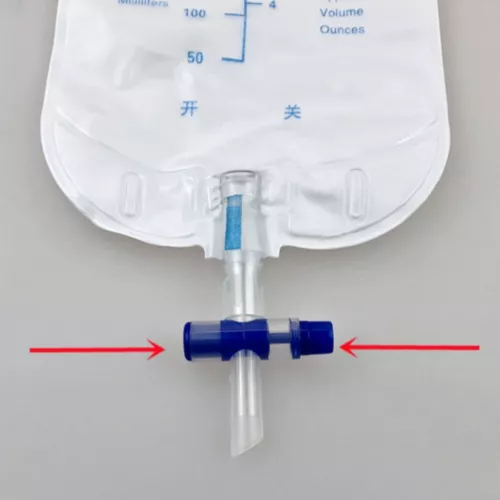 2/5/10Pcs Men Urinary Drainage Bag 500ml Easy-Tap Leg Bag with Anti-Reflux Valve - Picture 3 of 11