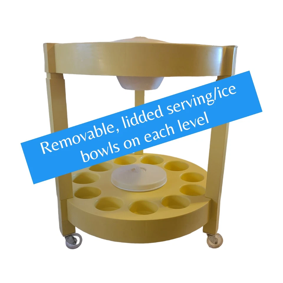 Carrito de bebidas Porta Server vintage años 70 Foto 3 de 4