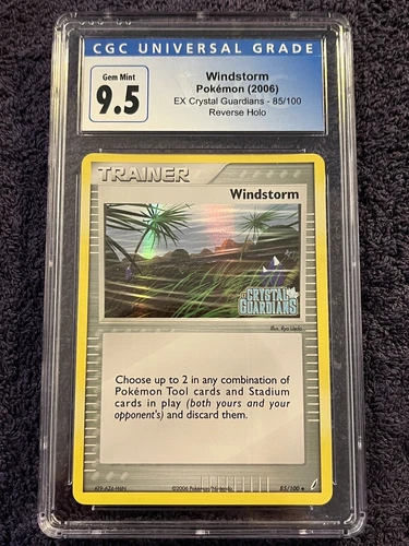 Pokemon Windstorm EX Crystal Guardians 85/100 Reverse CGC 10 Gem Mint Chumlee