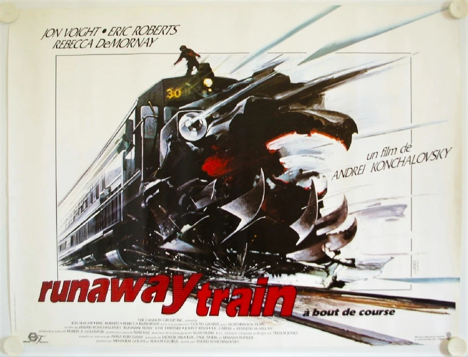 Affiche Cinéma RUNAWAY TRAIN 1985 KONCHALOVSKI Voight Roberts 80x60 cm non pliée - Photo 1/1