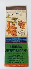 Rainbow Sweet Shoppe E Alexander Van Etten New York Matchcover Lot 699