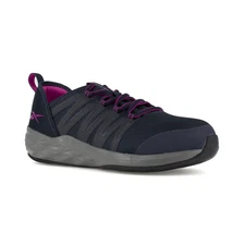 Reebok Work Women's Astroride Steel Toe ESD Athletic Work Shoe Navy/Purple - RB3