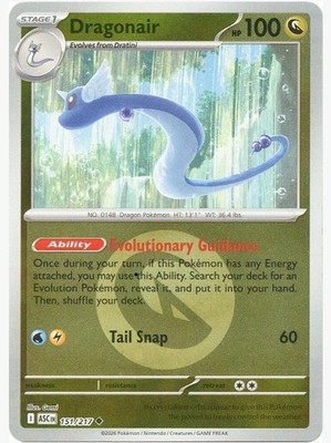 Dragonair (Energy Symbol Pattern) 151/217 Ascended Heroes Pokemon Reverse Holo