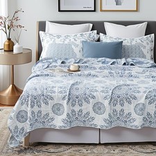 Boho 100 Cotton Muslin Blanket 3 Layer Cooling Gauze 80x92 Inches Soft Breat...