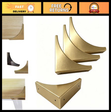 4 Pcs Metal Corner Protectors - Decorative Brackets for Furniture, Wood Boxes, D