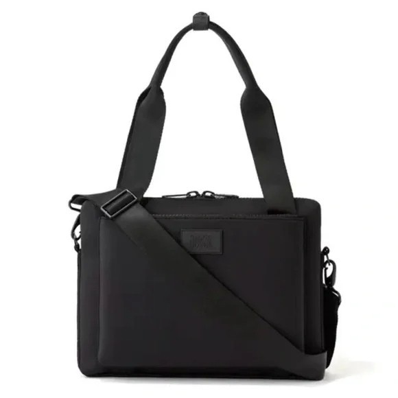 "Dagne Dover Medium Ryan Neoprene Laptop Bag Size One 14\"X11\" Black."