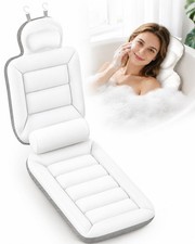 Full Body Bath Pillow for Bathtub, Extra Thick Luxury Bath Cushion with Adjus...