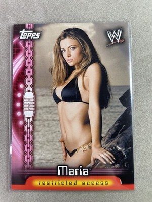 Maria WWE 2006 Topps Insider Restricted Access Granted #D10 Divas Insert 
