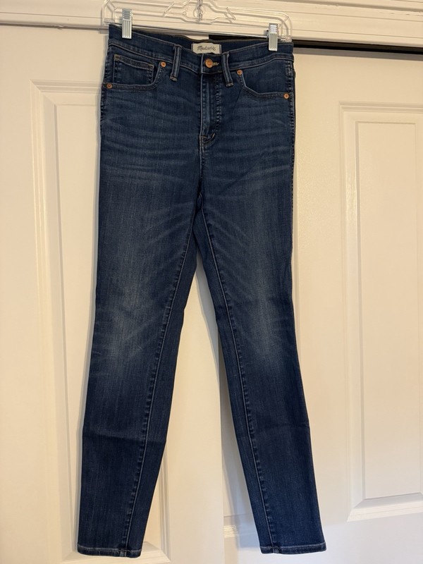 Madewell Jeans 10” High Rise Skinny Jeans Women’s Size 27 Dark Wash
