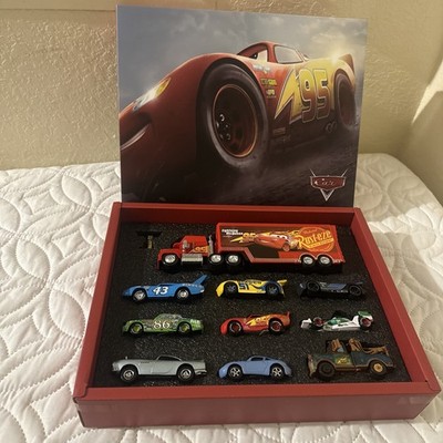 10 PCS Disney Pixar Metal Vehicle Set Lightning McQueen Gift Box Collection