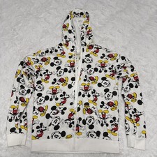 Disney Mickey Mouse Lightweight Zip Hooded Jacket Size S 3-5 