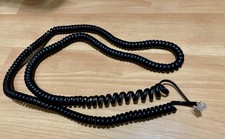 WESTERN ELECTRIC Made AT T BELL Telephone Handset Cord Black Extra Long