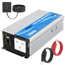 Pure Sine Wave Power Inverter 1000W DC 12V to AC 240V with Remote Control
