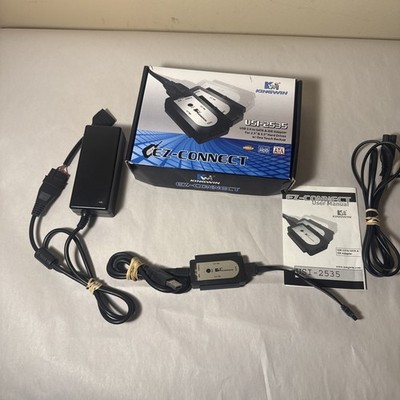 EZ-Connect-Kingwin USI-2535 USB 2.0 SATA & IDE Hard Drive Adapter Data Recovery