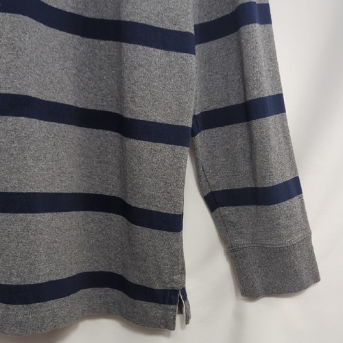 Authentisches Polo Ralph Lauren Herren Rugby Shirt grau marineblau Preppy Heritage XL - Bild 14 von 15