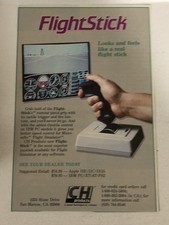 1980s Flight Stick IBM Computers Vintage Print Ad Advertisement pa16