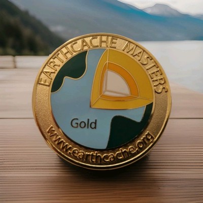 Geocoin Earthcache Master Gold Unaktiviert