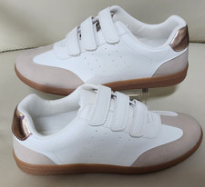 Dolce Vita Quick Faux Leather Sneakers Women Size 7.5,8,8.5,9,10 - White/Beige