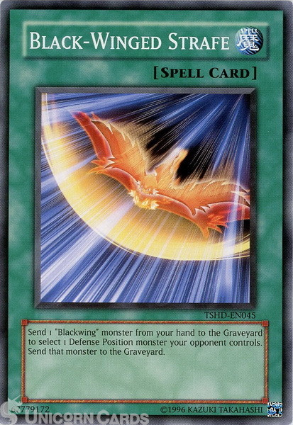 TSHD-EN045 Black-Winged Strafe Common UNL Edition Mint Yu-Gi-Oh! Card