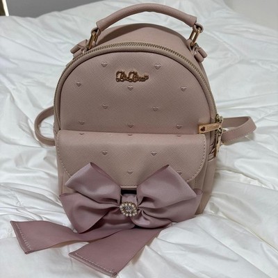 LIZ LISA Long Ribbon Backpack Pink Used Japanese Kawaii Fashion Cute Rare
