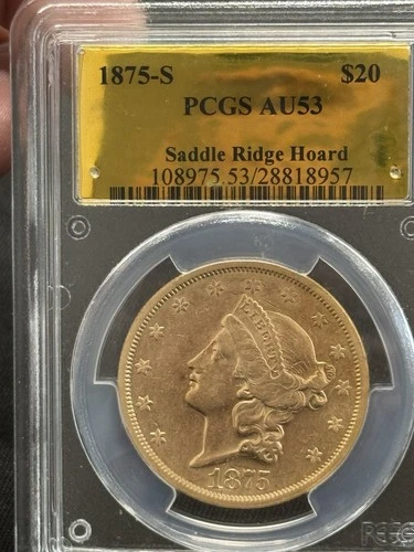 1875-S Liberty Double Eagle — photo from the most recent tracked eBay sale