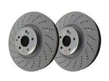 Mercedes-Benz Genuine AMG 63 Brake Discs Pair Vented Front Fits S-Class W221
