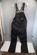 Oshkosh B,gosh Denim Black Overalls 34x32 Mens Utility Carpenter Farm