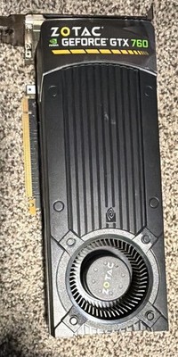 ZOTAC NVIDIA GeForce GTX 760 2GB GDDR5 PCIe x16 DVI/DP 6-Pin