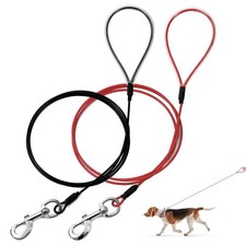 Chew Proof Dog Leash6FT Metal Cable LeadHeavy Duty Leash Made of Coated Wire ...