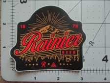 RAINIER BREWING Washington Great PNW beacon STICKER decal craft beer brewery S