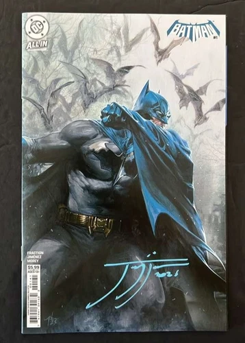 BATMAN #1 DC 2025 GABRIELE DELL'OTTO VARIANT SIGNED JORGE JIMENEZ NYCC W/COA NM