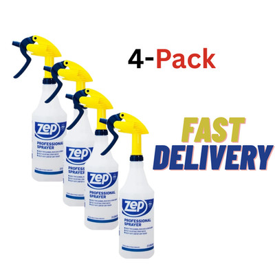 Zep Professional Plastic Spray Bottle, 32 oz Multi pack