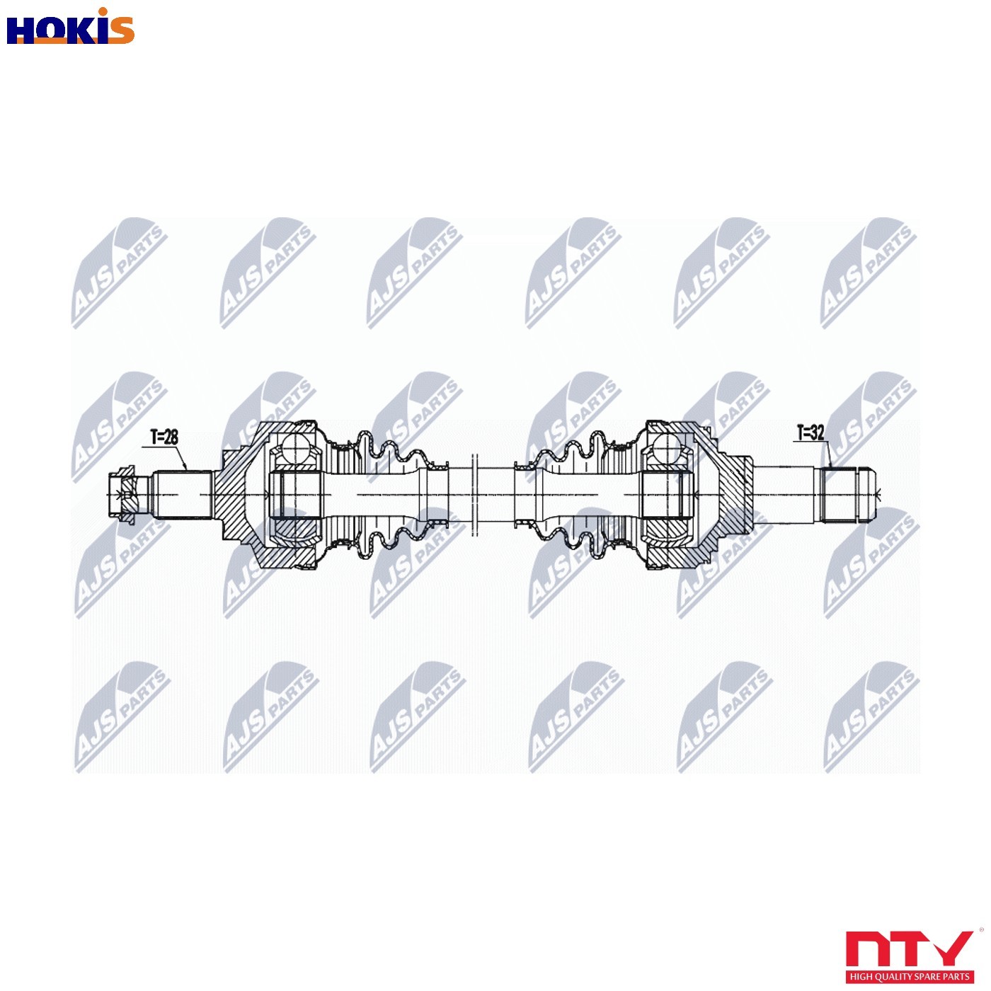 DRIVE SHAFT NPW-BM-195 FOR BMW 2/F87/4/F3 B47D20A N47D20D 2.0L 4cyl N57D30 3.0L