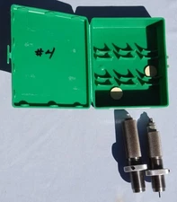  Vintage RCBS Reloading Dies 375 Holland & Holland Mag FL Sizer & Seat Die Set 