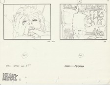 1981 HEAVY METAL "Harry Canyon-The Girl Where am I?" Storyboard Juan Gimenez Art