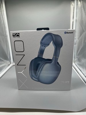 Tech Ave Onyx High Definition Wireless headphones Blue Onyx With microphone.