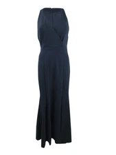 Xscape Women's Side-Slit Gown (6, Navy) 191837193895