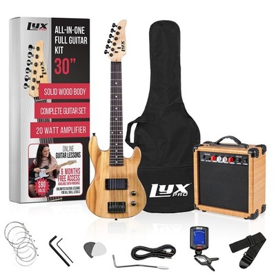 LyxPro 30 Inch Electric Guitar and Starter Kit for Kids with 3/4 Size Beginne...