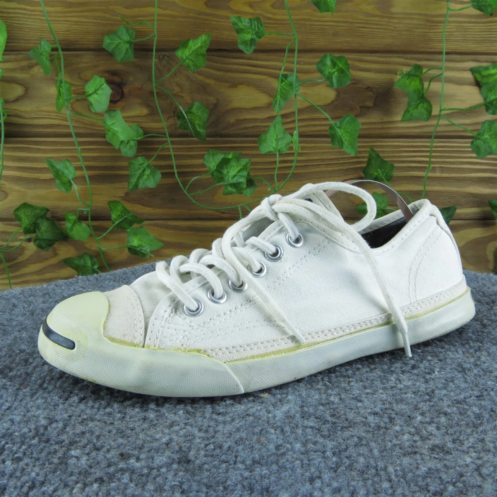 Sneakers Converse donna Jack Purcell tessuto bianco taglia 6 5M usate delicatamente 2025
