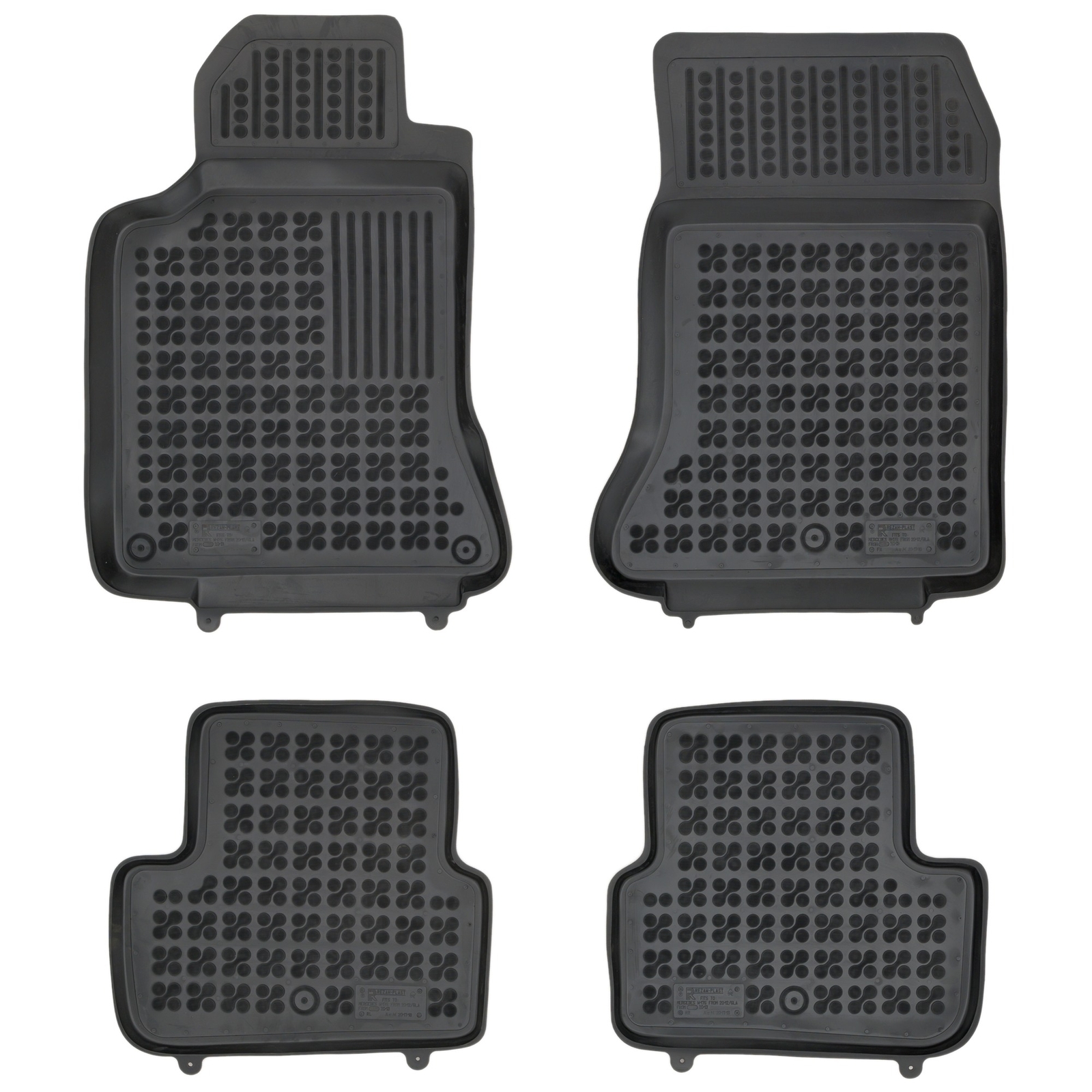 Tapis de sol en caoutchouc Mercedes Classe A W176 2012-2018 kit auto sur mesure