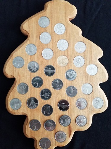 Lot of Latvian coins, 32 pieces, condition and quality, see photo - Picture 7 of 7