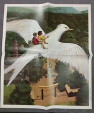 Peabody Myers Vintage Archaeologist Children On Bird 1966 School 2 Poster Lot 5